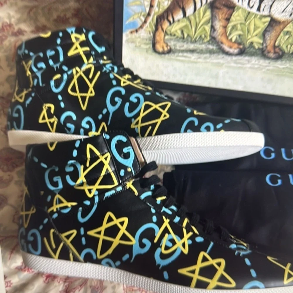 Gucci Apollo GG Limited Edition Hi Top Sneakers Men's 9 Women's 10